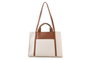 Vince Camuto Bolso Tote Mujer Polipiel Crema y Tostado 37x27x11 cm